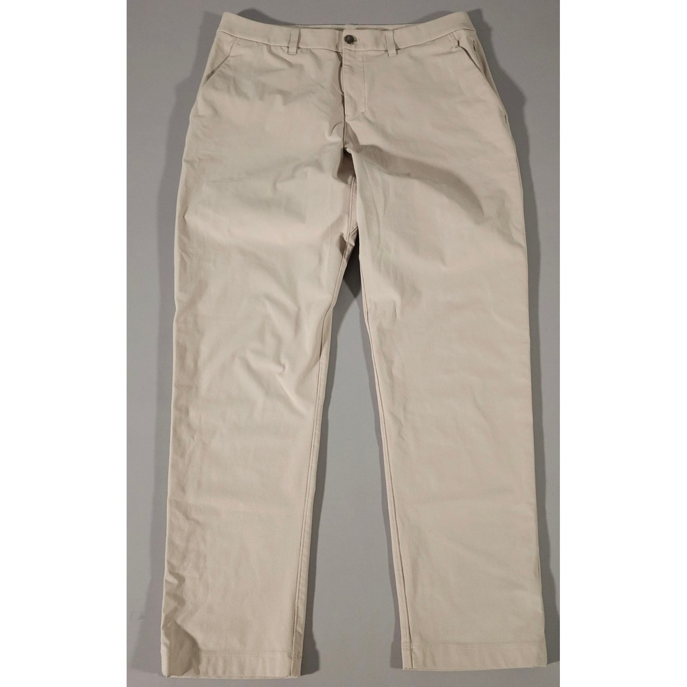 Lululemon Commission Pant Men 34 Tan Warpstreme Classic Fit Chino LM5AR3S